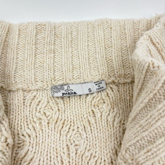 Prana | Cozy Cream Cable Knit Sweater | small - Picture 2 of 8